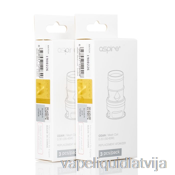 Aspire Odan & Odan Mini Rezerves Spoles 0,18ohm Tīklveida Spoles Vape šķidrums